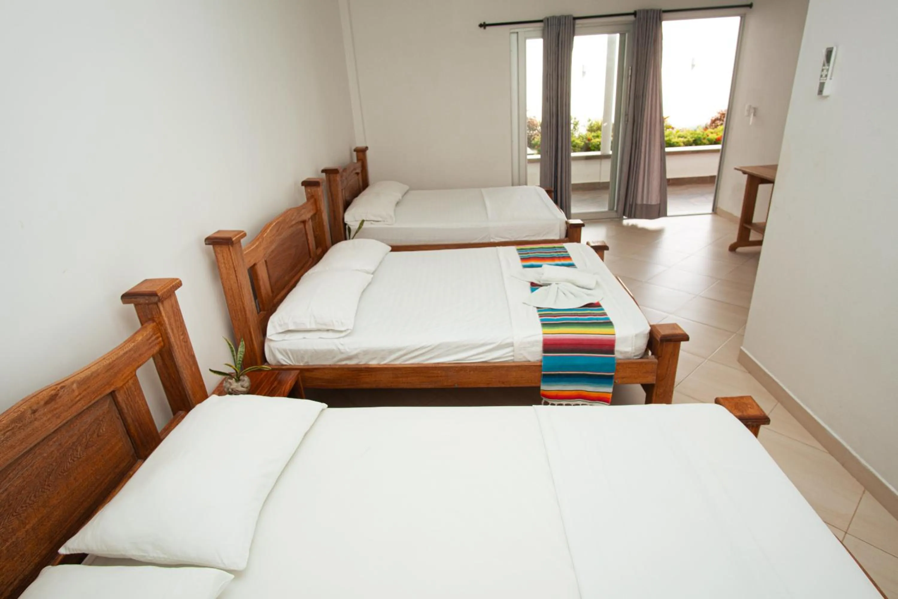 Bed in Hotel Caribe Coveñas