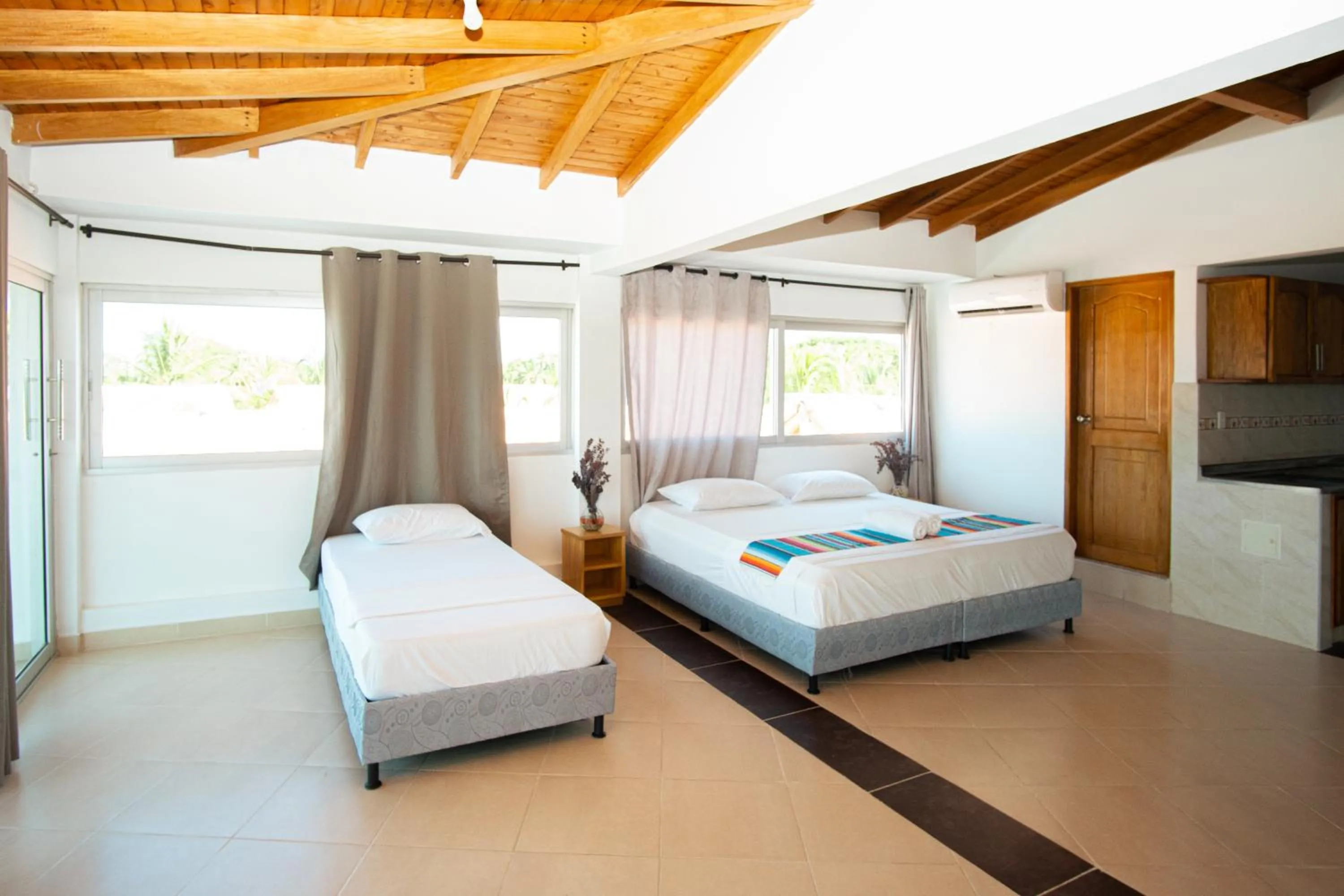 Bed in Hotel Caribe Coveñas