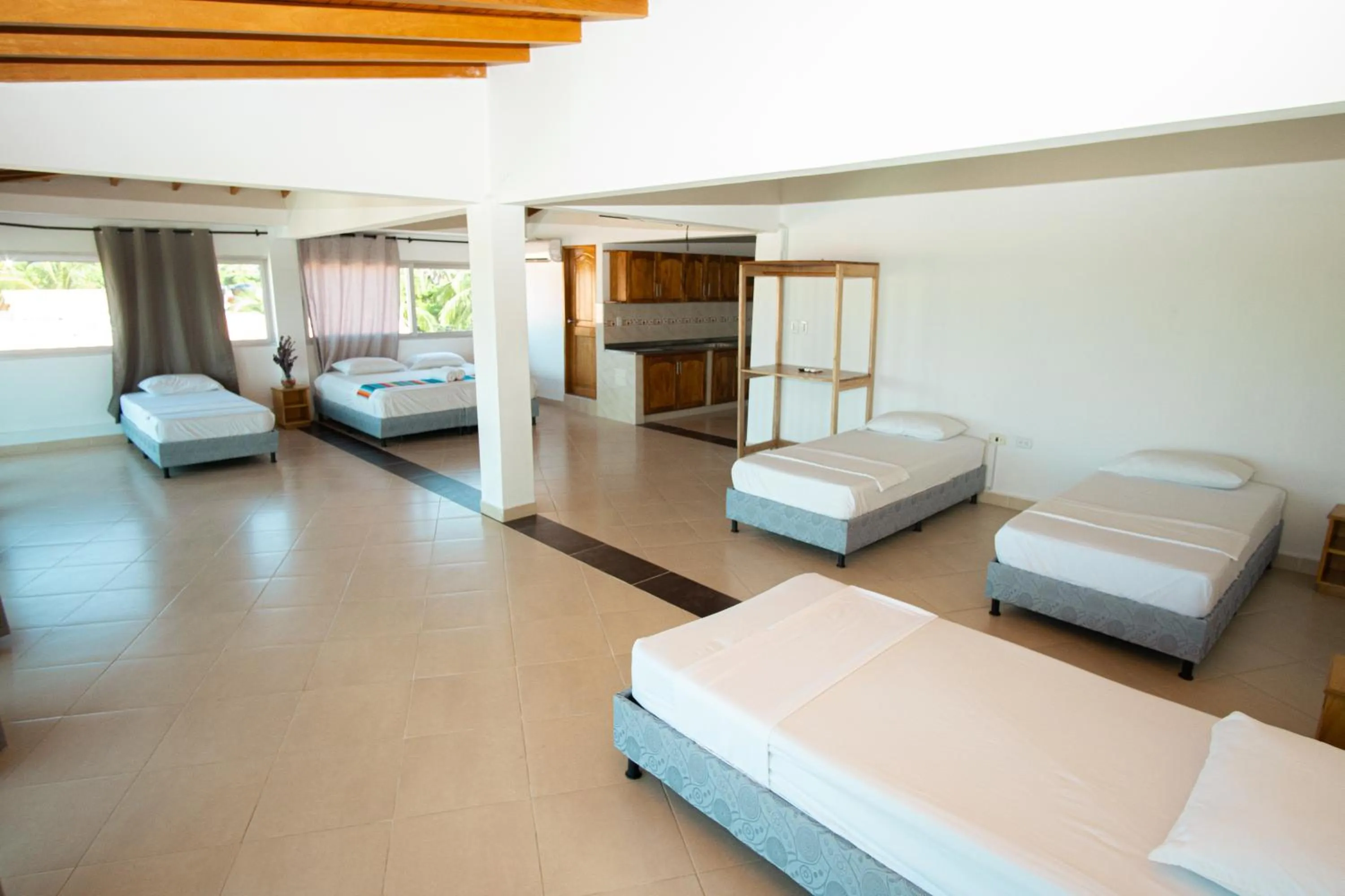 Bed in Hotel Caribe Coveñas