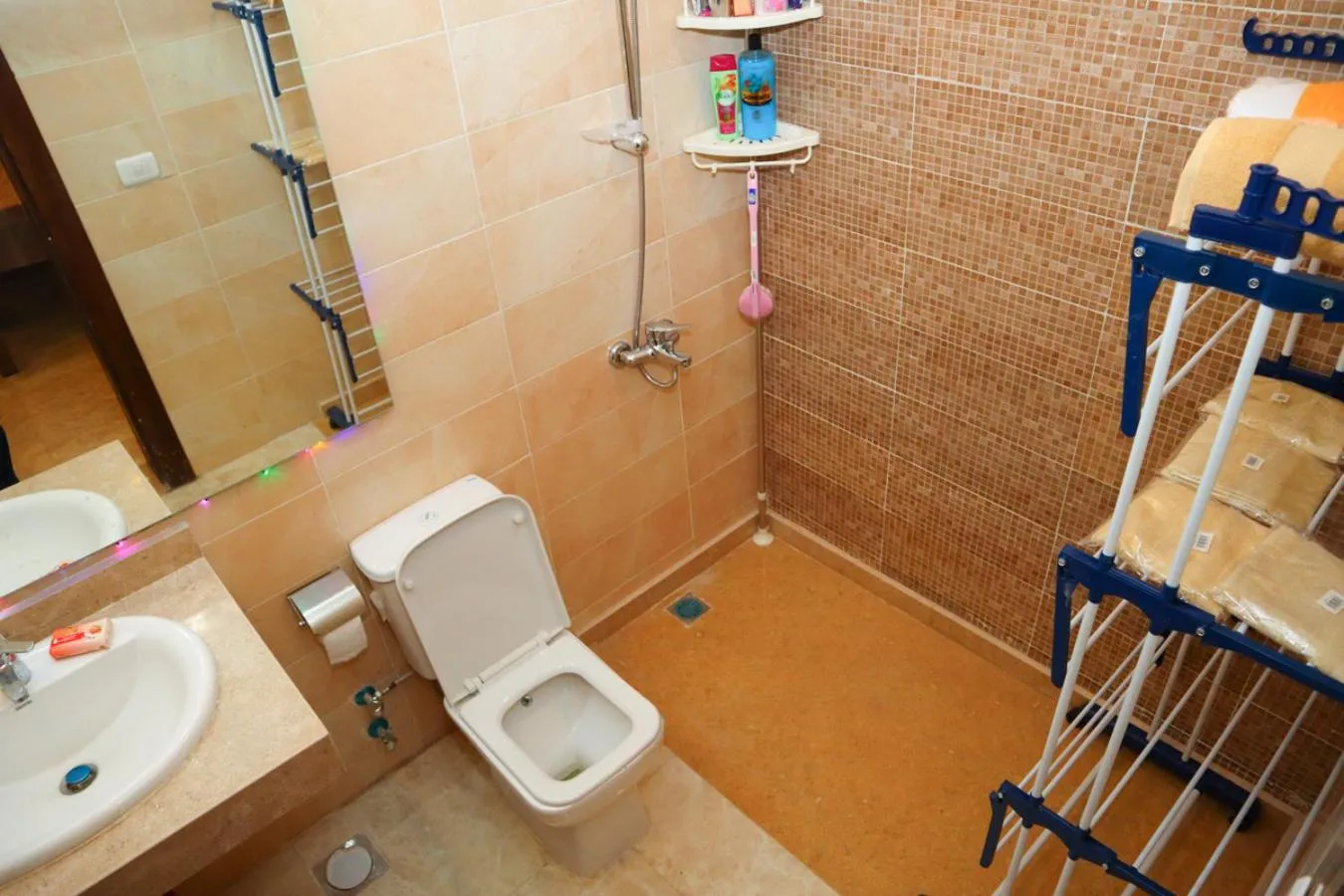 Toilet in Hostgool Beach Chalets Mirage bay resort & aqua park