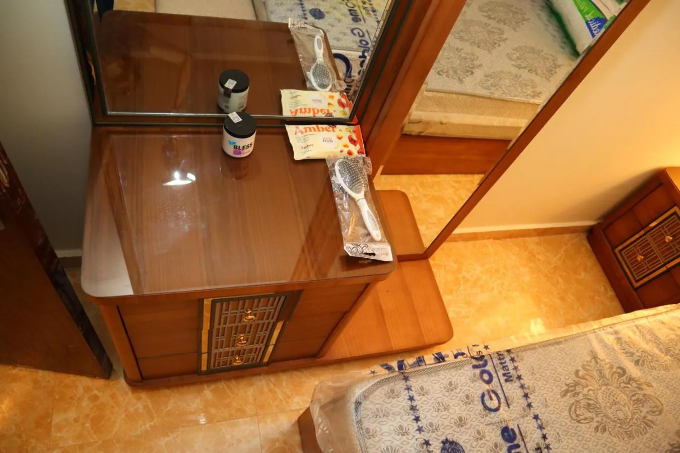 Bed in Hostgool Beach Chalets Mirage bay resort & aqua park