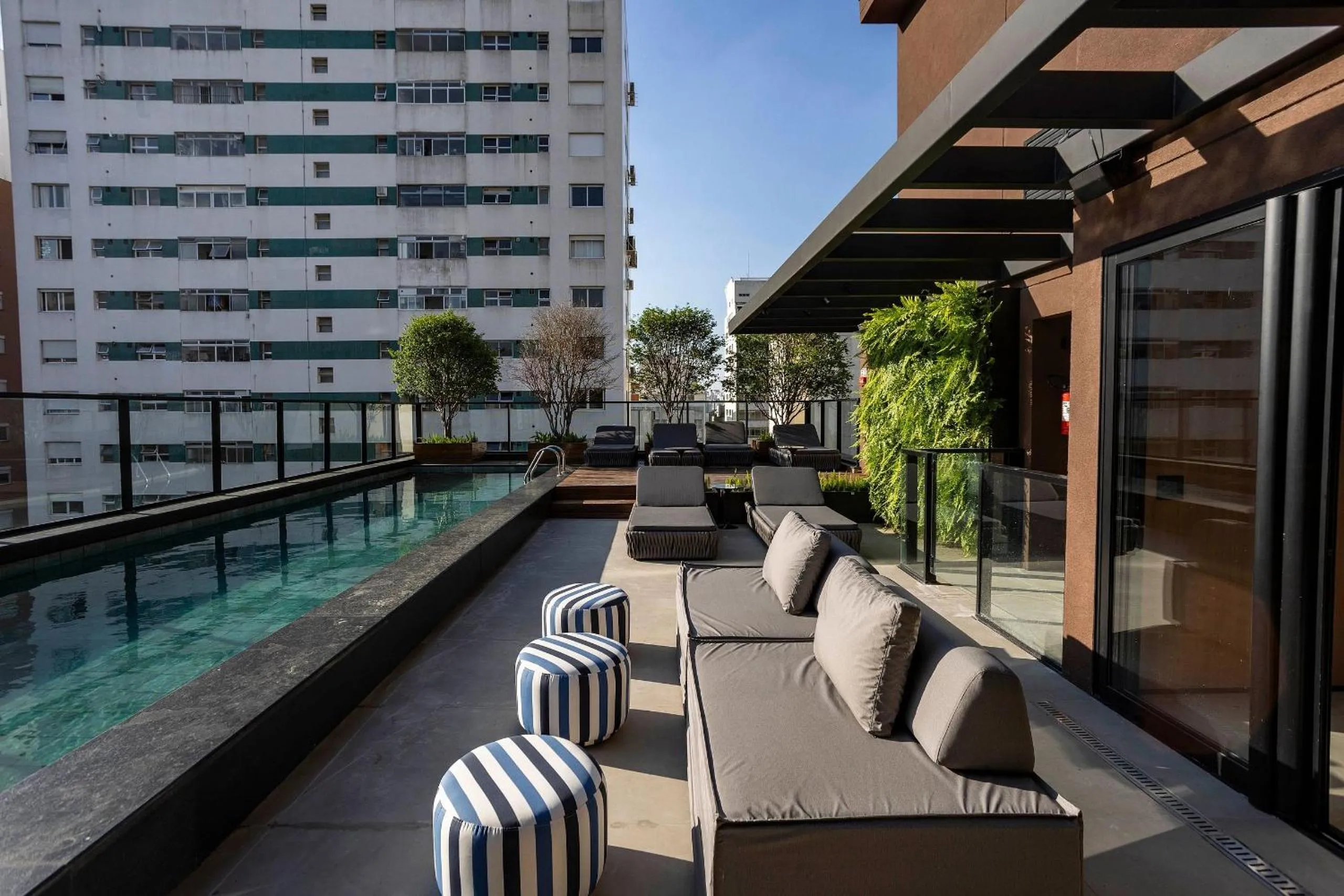 Pool view in HIT Itaim