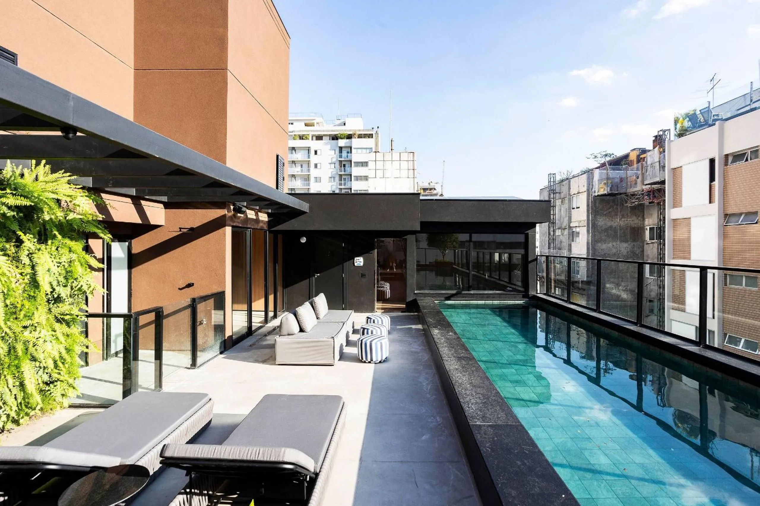 Pool view in HIT Itaim