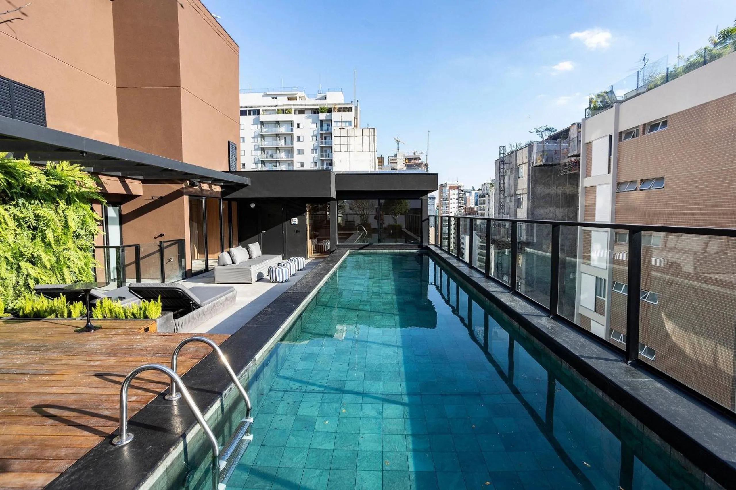 Pool view in HIT Itaim