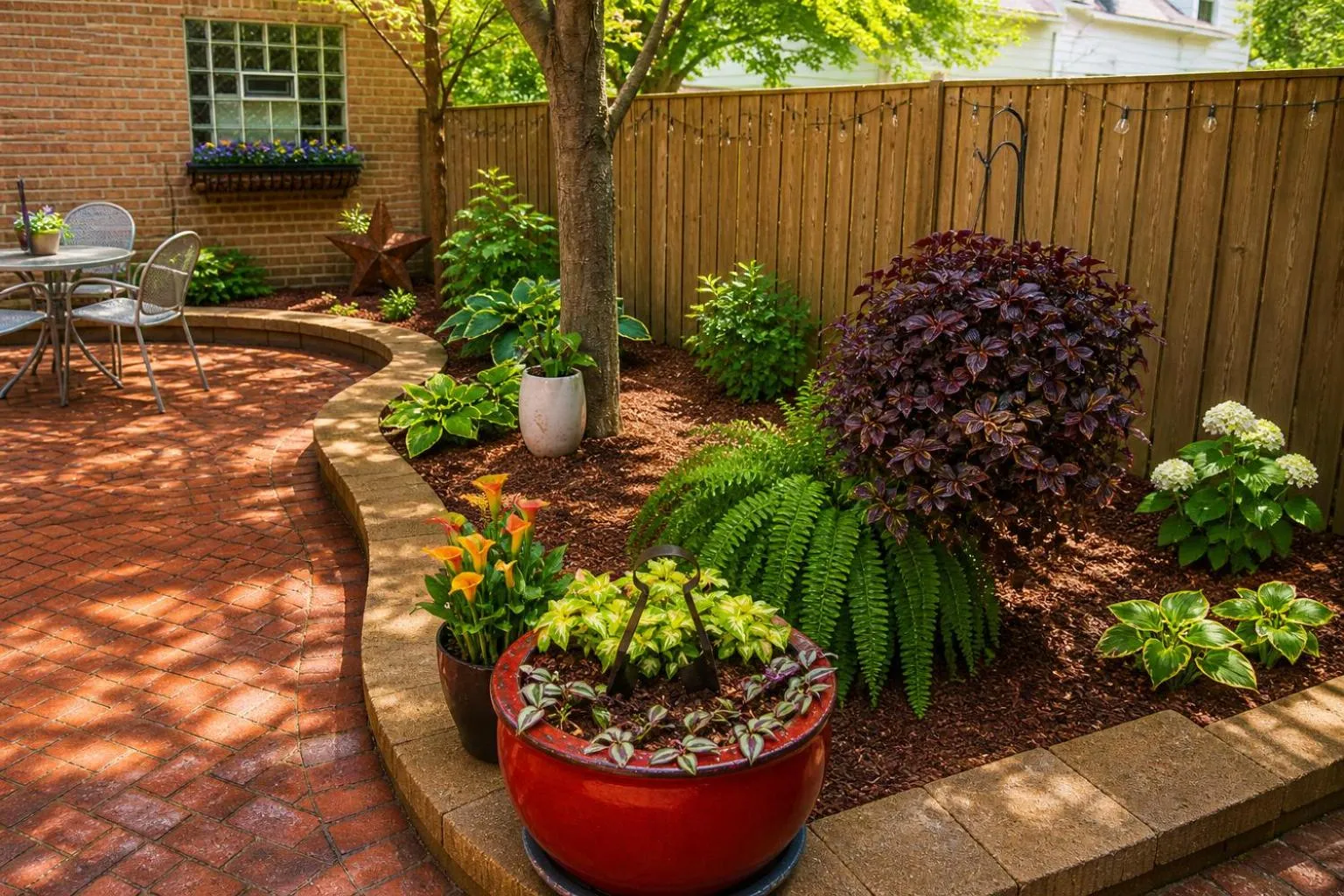 Garden in House 5863- Chicago's Premier Bed and Breakfast