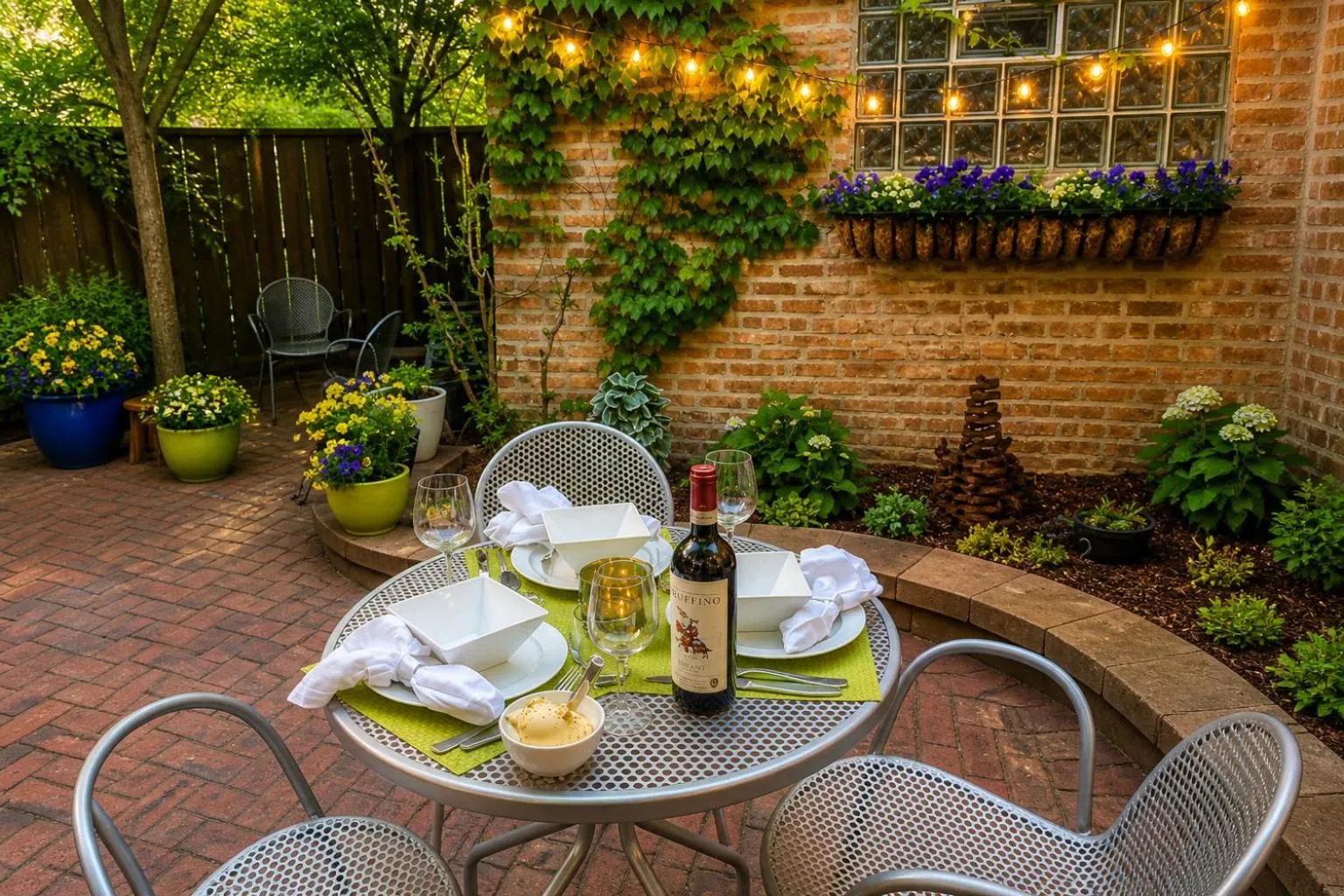 Garden in House 5863- Chicago's Premier Bed and Breakfast