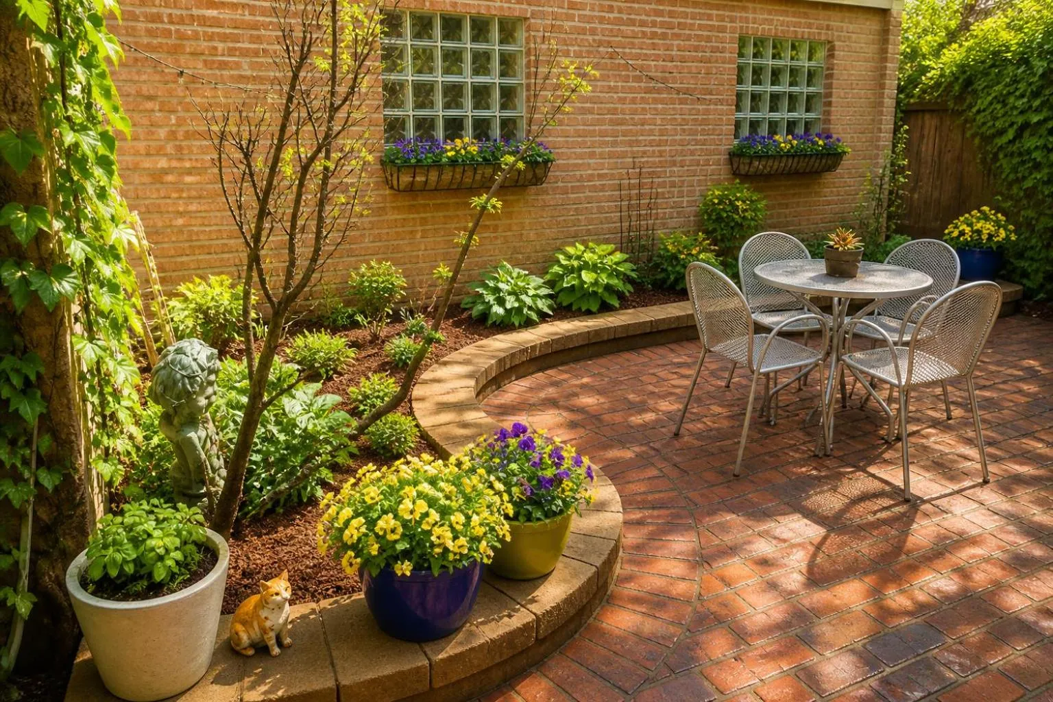 Garden in House 5863- Chicago's Premier Bed and Breakfast
