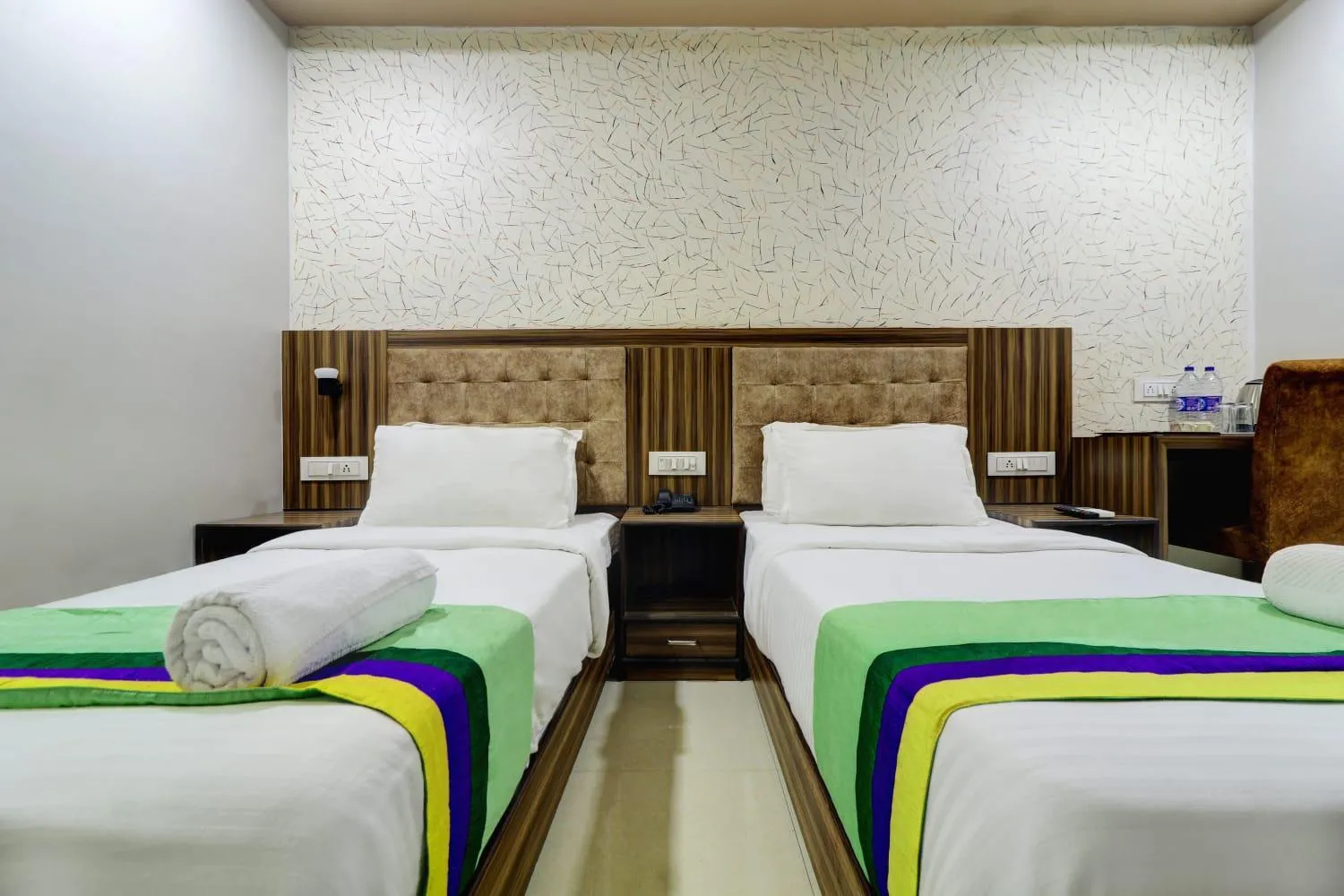 Bedroom, Bed in Hotel New Blue Sapphire Residency