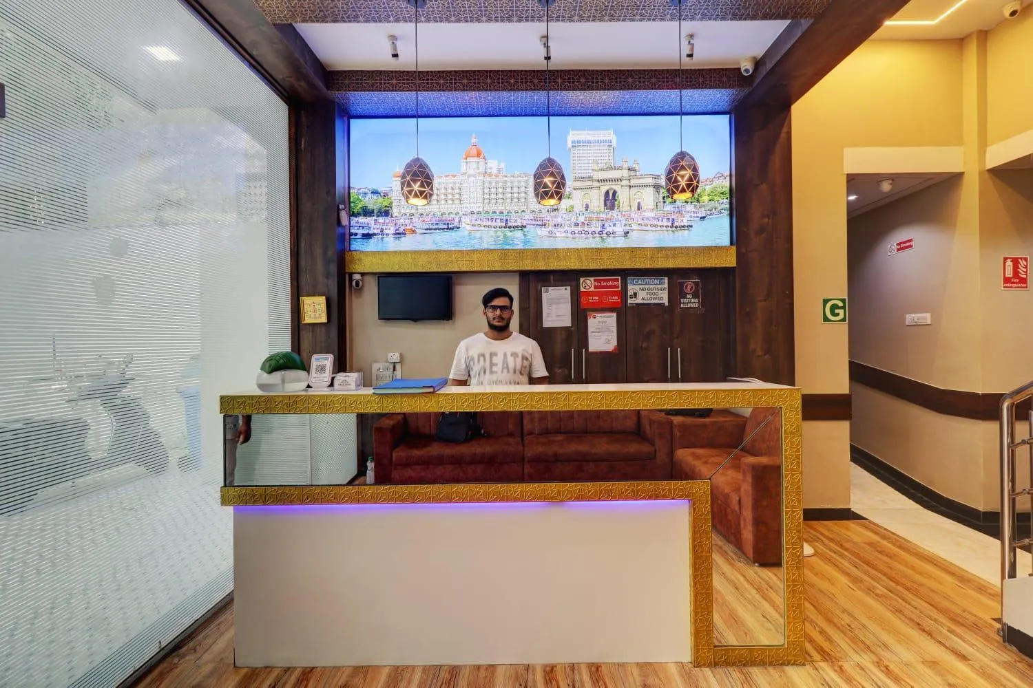 Lobby or reception in Hotel New Blue Sapphire Residency