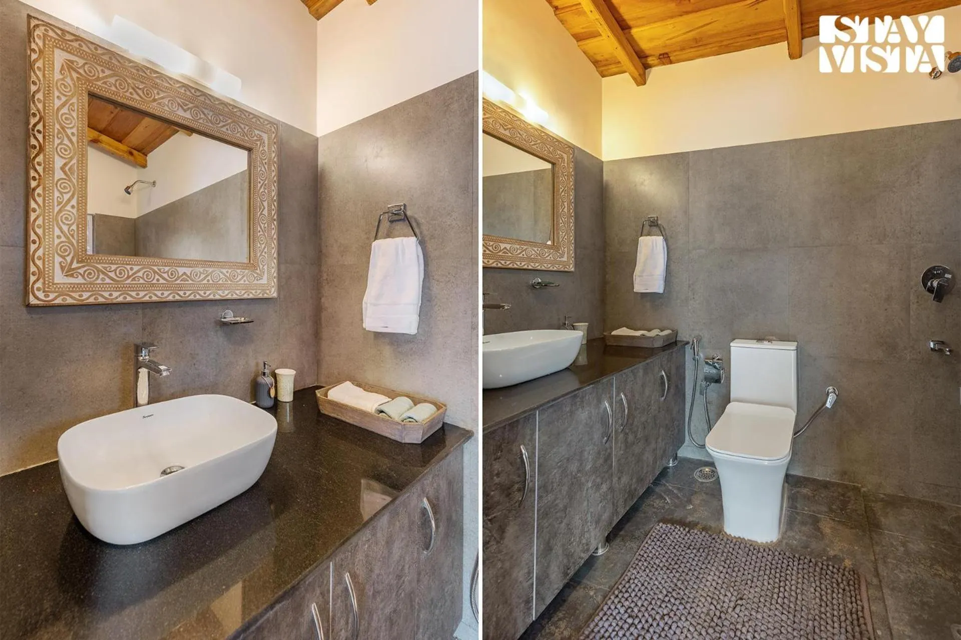 Bathroom in StayVista at Bird's Crest Valley Villa