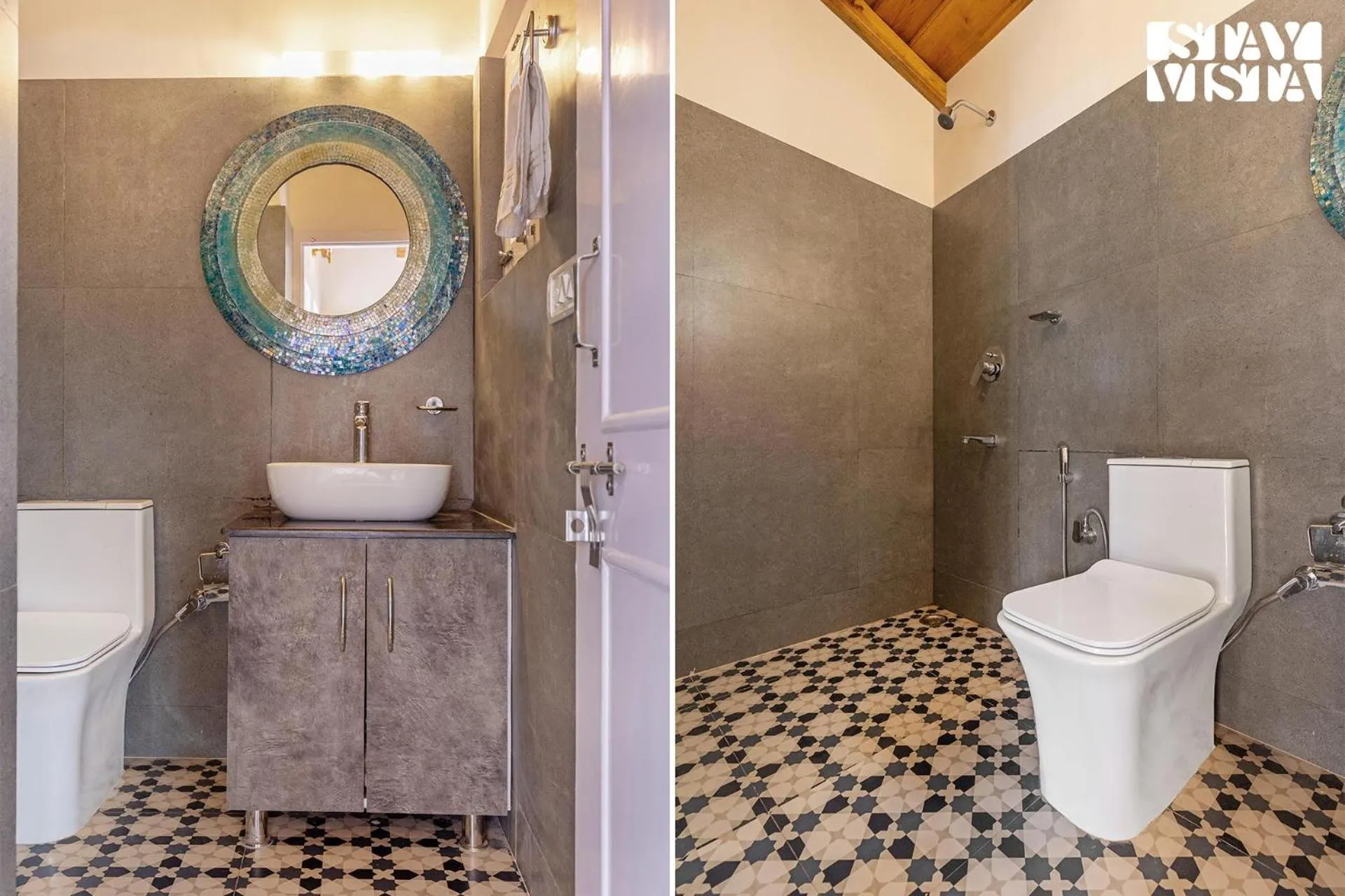 Bathroom in StayVista at Bird's Crest Valley Villa