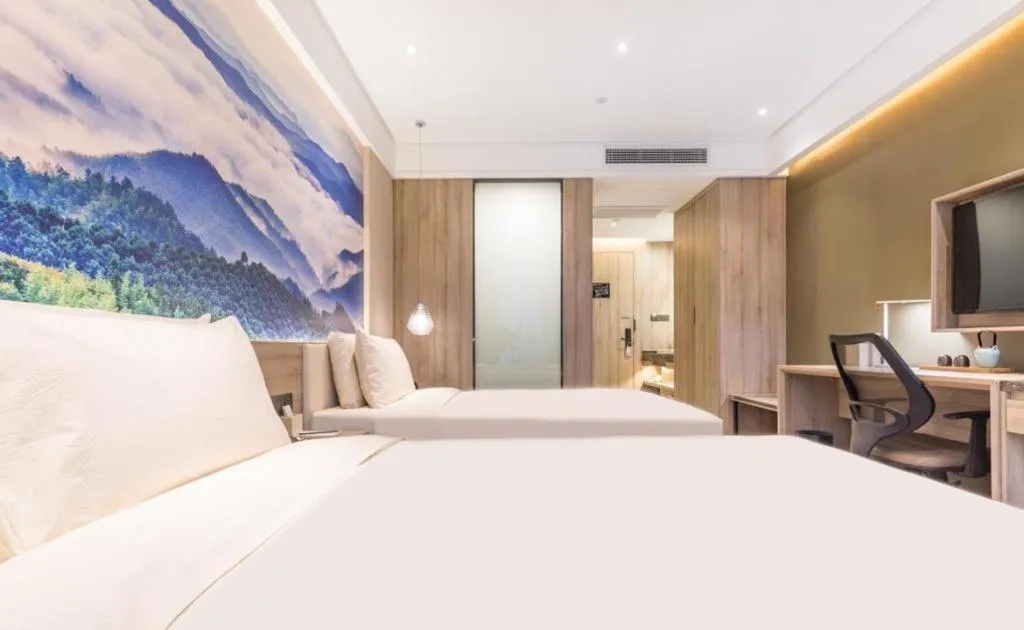 Bed in Atour Hotel Huzhou Changxing Changhai Road