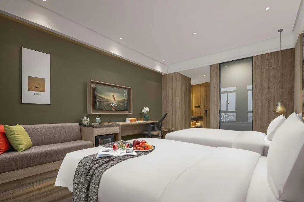 Bed in Atour Hotel Huzhou Changxing Changhai Road