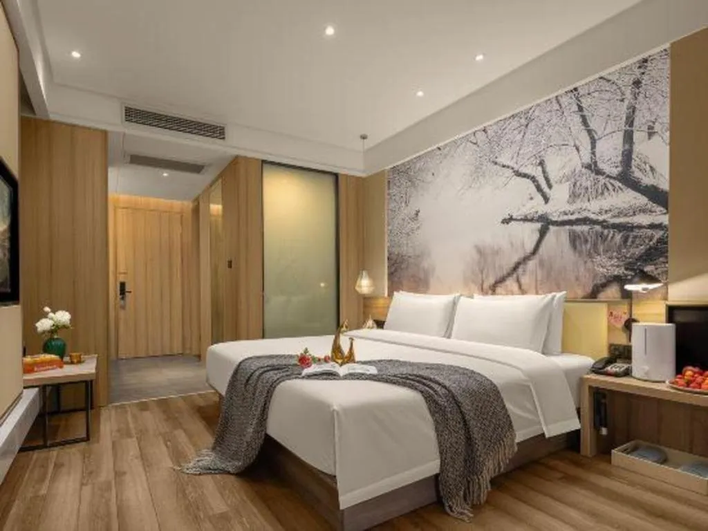 Bed in Atour Hotel Huzhou Changxing Changhai Road