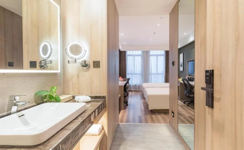 Bed in Atour Hotel Huzhou Changxing Changhai Road