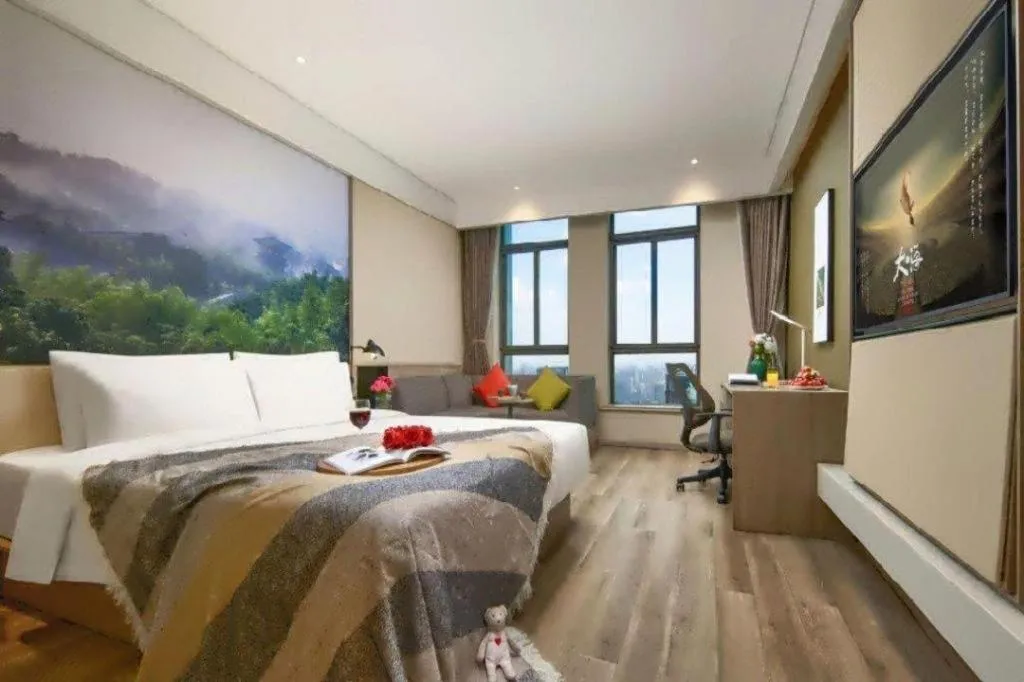 Bed in Atour Hotel Huzhou Changxing Changhai Road