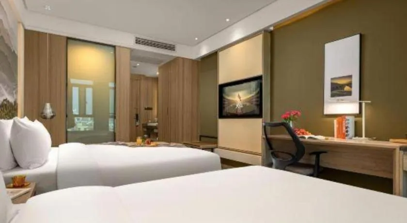 Bed in Atour Hotel Huzhou Changxing Changhai Road