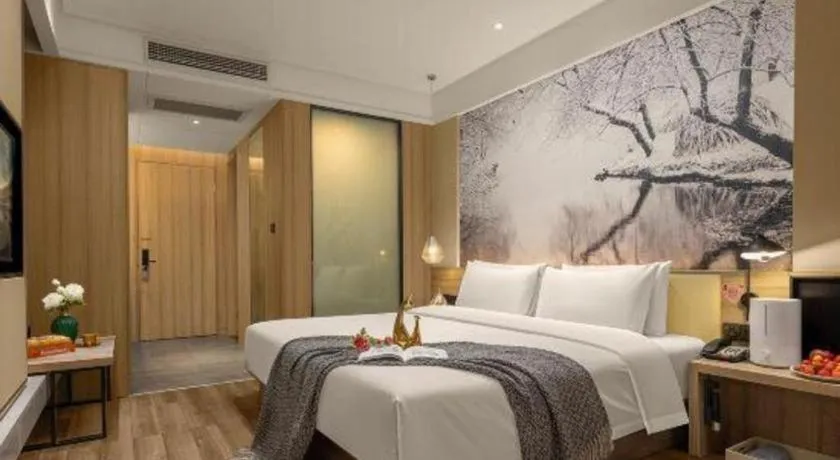 Bed in Atour Hotel Huzhou Changxing Changhai Road