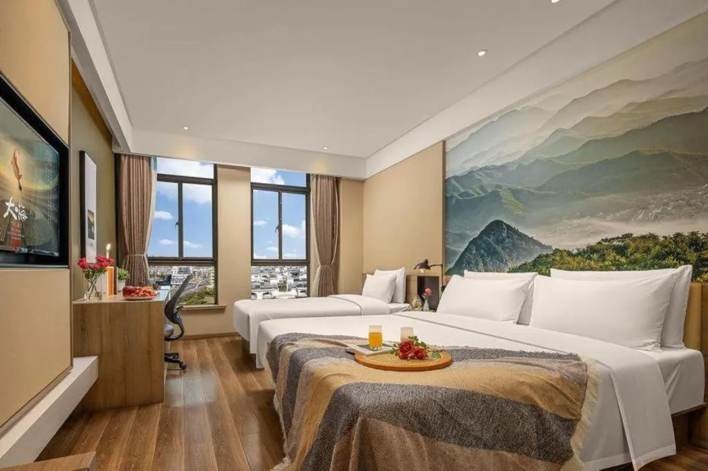 Bed in Atour Hotel Huzhou Changxing Changhai Road