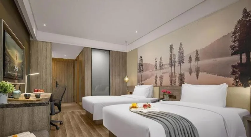 Bed in Atour Hotel Huzhou Changxing Changhai Road