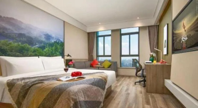 Bed in Atour Hotel Huzhou Changxing Changhai Road