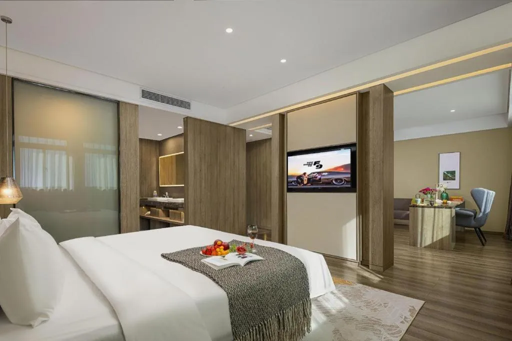 Bed in Atour Hotel Huzhou Changxing Changhai Road