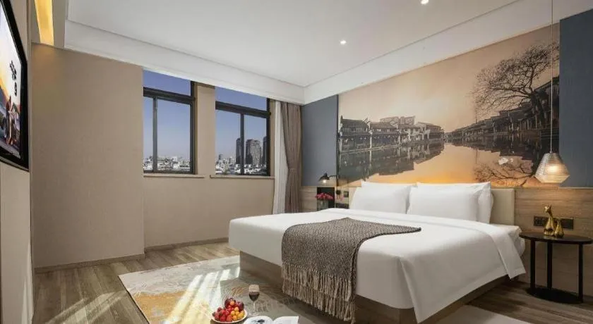 Bed in Atour Hotel Huzhou Changxing Changhai Road
