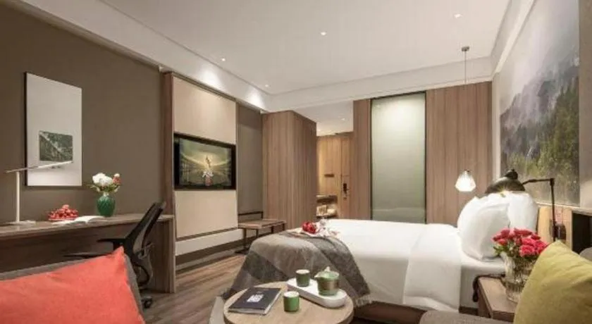 Bed in Atour Hotel Huzhou Changxing Changhai Road