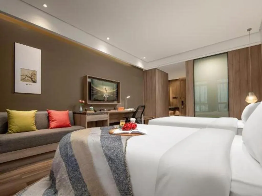 Bed in Atour Hotel Huzhou Changxing Changhai Road