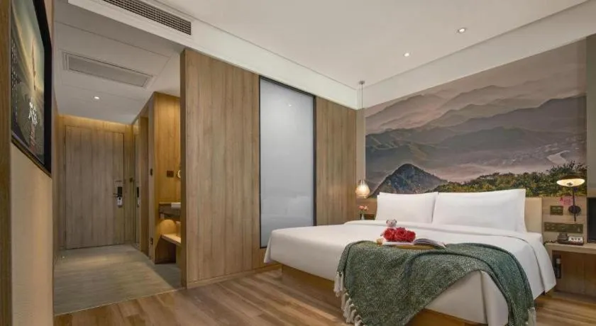 Bed in Atour Hotel Huzhou Changxing Changhai Road