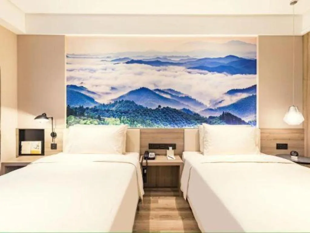 Bed in Atour Hotel Huzhou Changxing Changhai Road