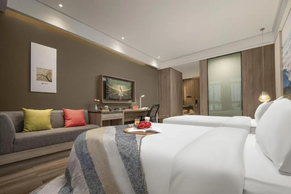Bed in Atour Hotel Huzhou Changxing Changhai Road