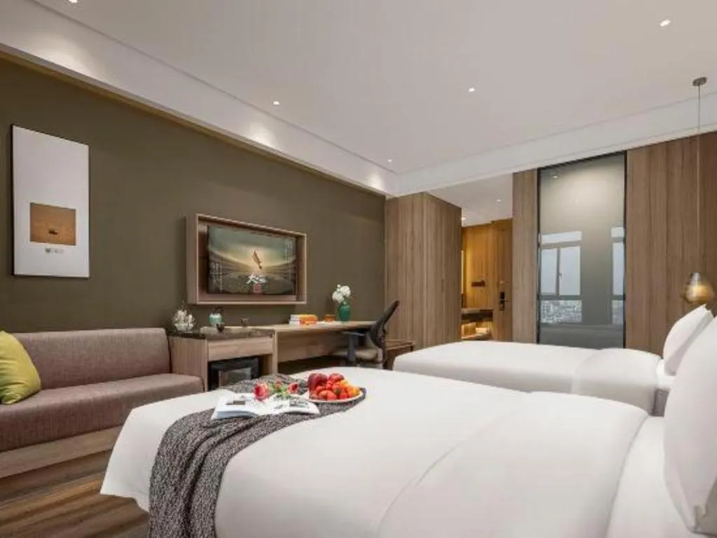 Bed in Atour Hotel Huzhou Changxing Changhai Road