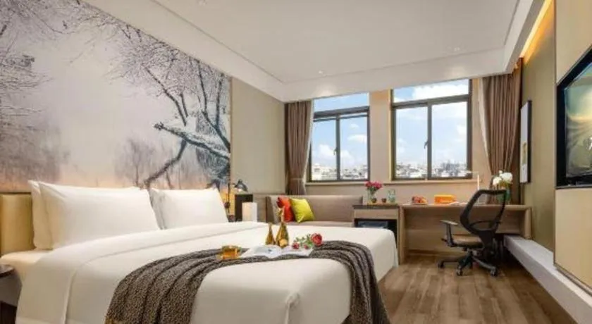 Bed in Atour Hotel Huzhou Changxing Changhai Road
