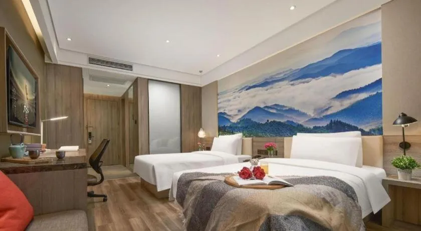 Bed in Atour Hotel Huzhou Changxing Changhai Road