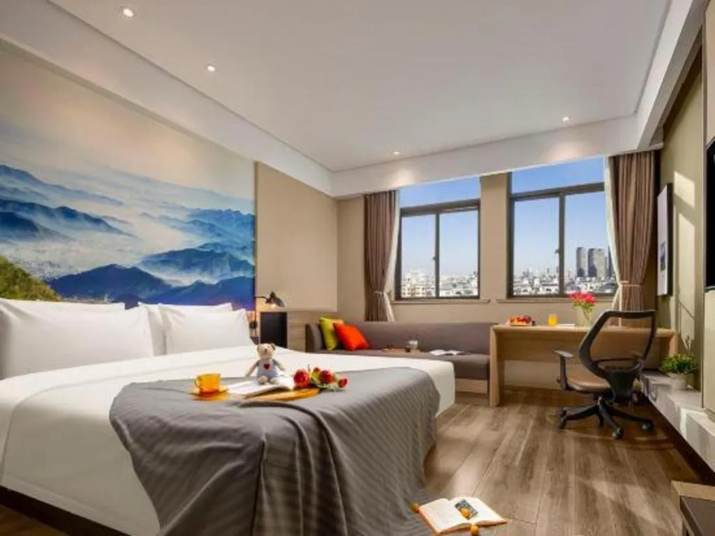 Bed in Atour Hotel Huzhou Changxing Changhai Road