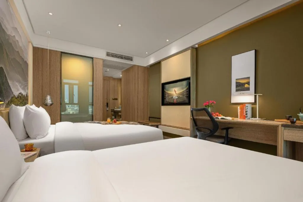 Bed in Atour Hotel Huzhou Changxing Changhai Road