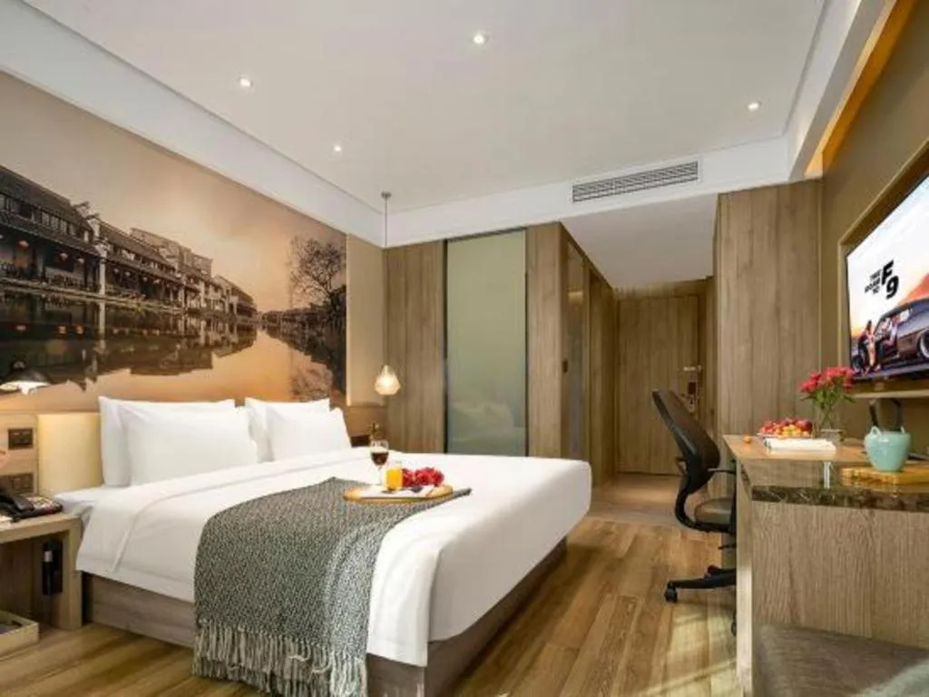 Bed in Atour Hotel Huzhou Changxing Changhai Road