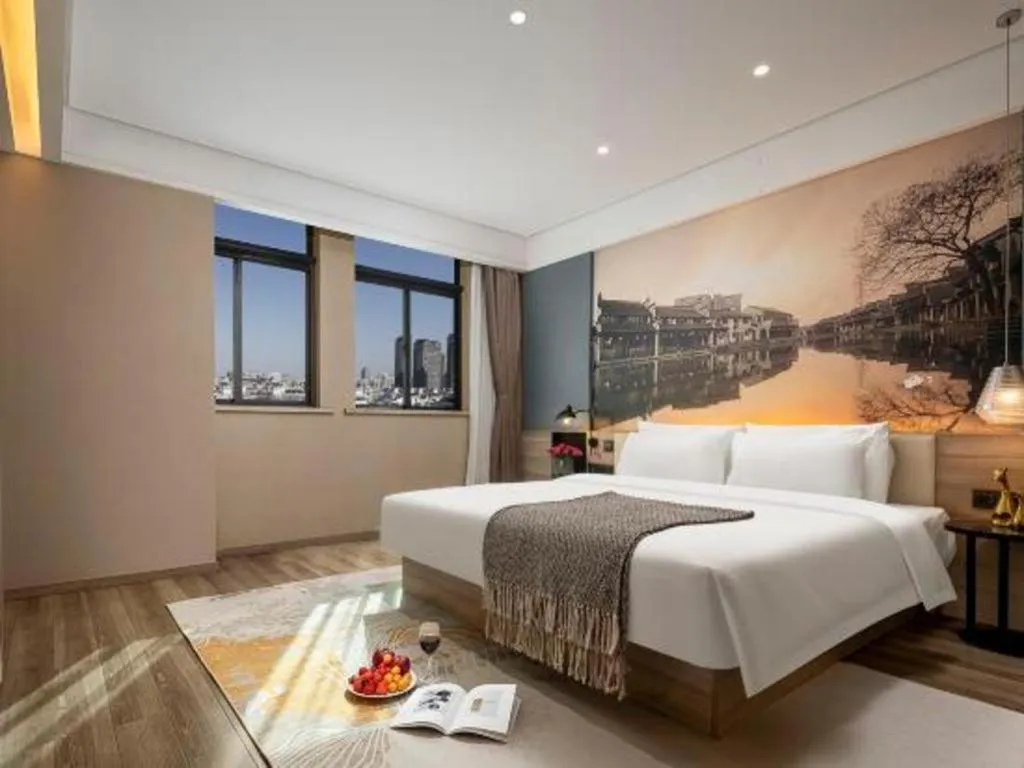 Bed in Atour Hotel Huzhou Changxing Changhai Road