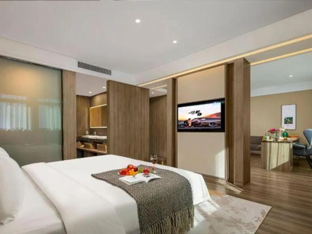 Bed in Atour Hotel Huzhou Changxing Changhai Road