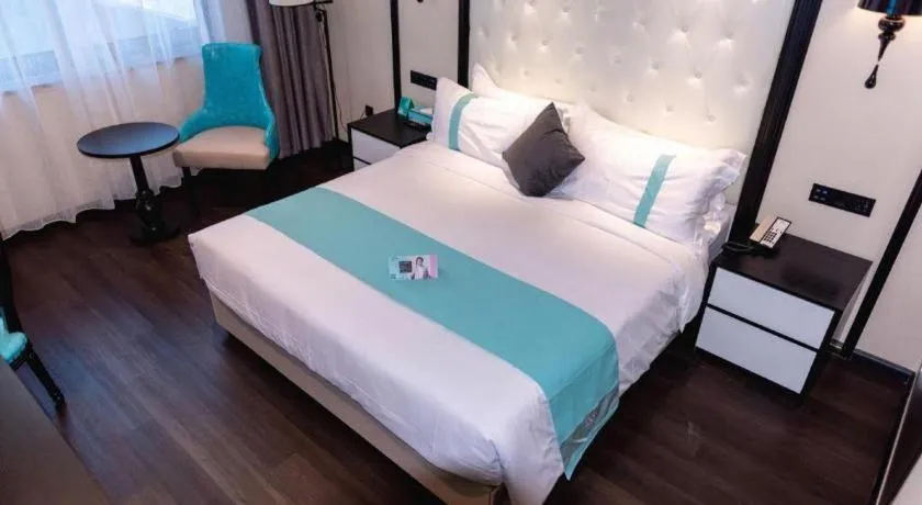 Bed in Xana Hotelle Nanchang Tengwang Pavilion Qingshan Road Metro Station