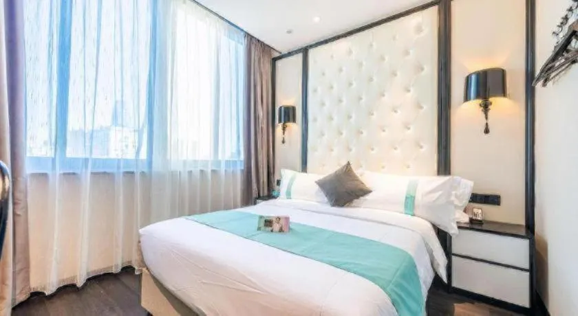 Bed in Xana Hotelle Nanchang Tengwang Pavilion Qingshan Road Metro Station