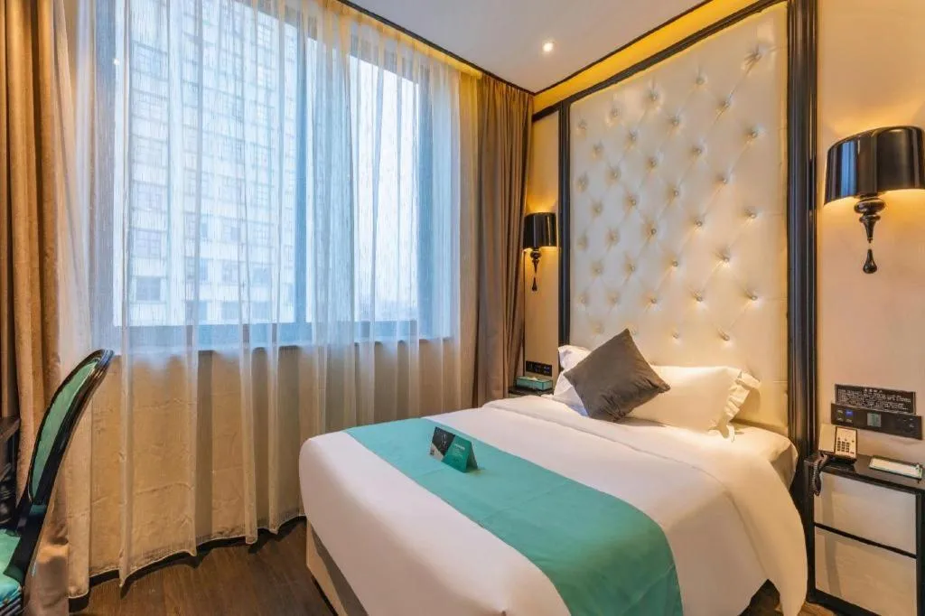 Bed in Xana Hotelle Nanchang Tengwang Pavilion Qingshan Road Metro Station