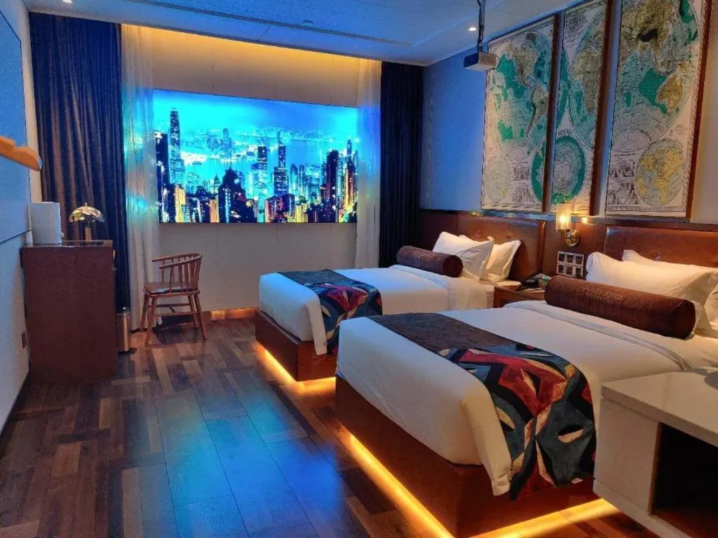 Bed in James Joyce Coffetel Anyang Railway Station Wenfeng Avenue Yinxu Scenic Spot