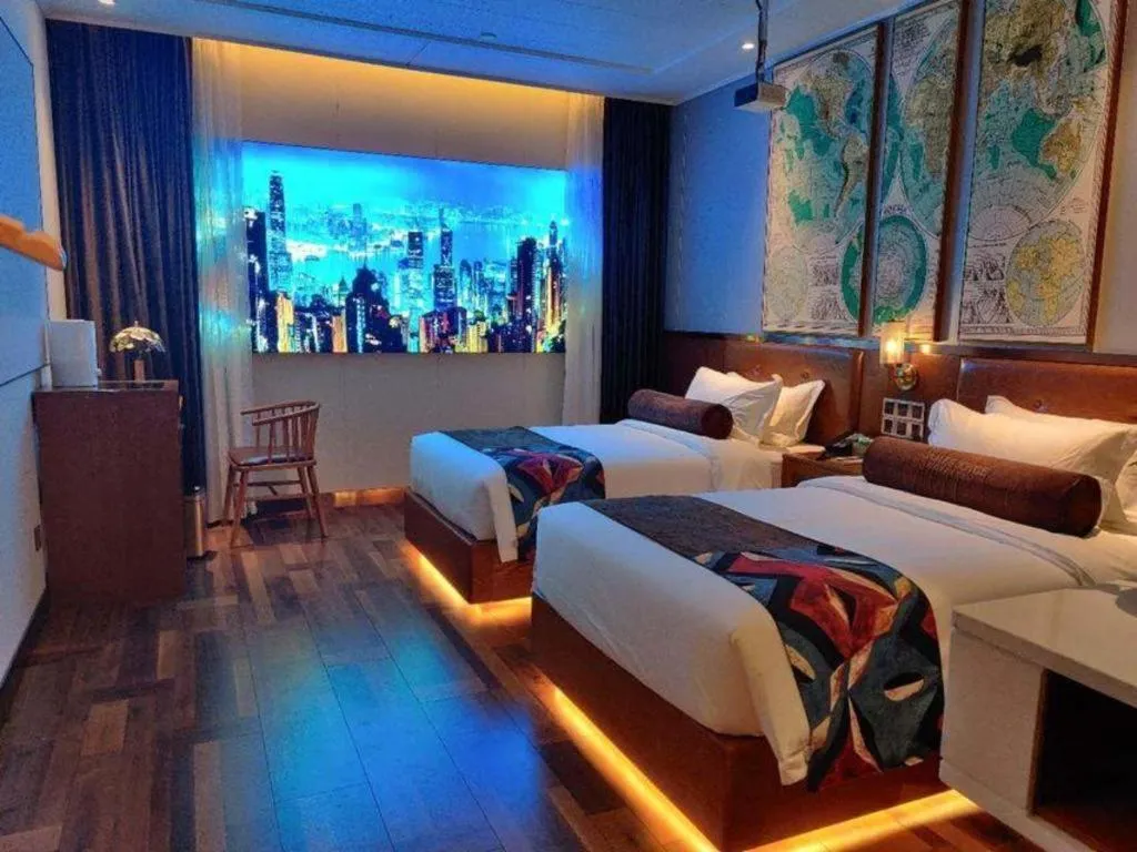 Bed in James Joyce Coffetel Anyang Railway Station Wenfeng Avenue Yinxu Scenic Spot