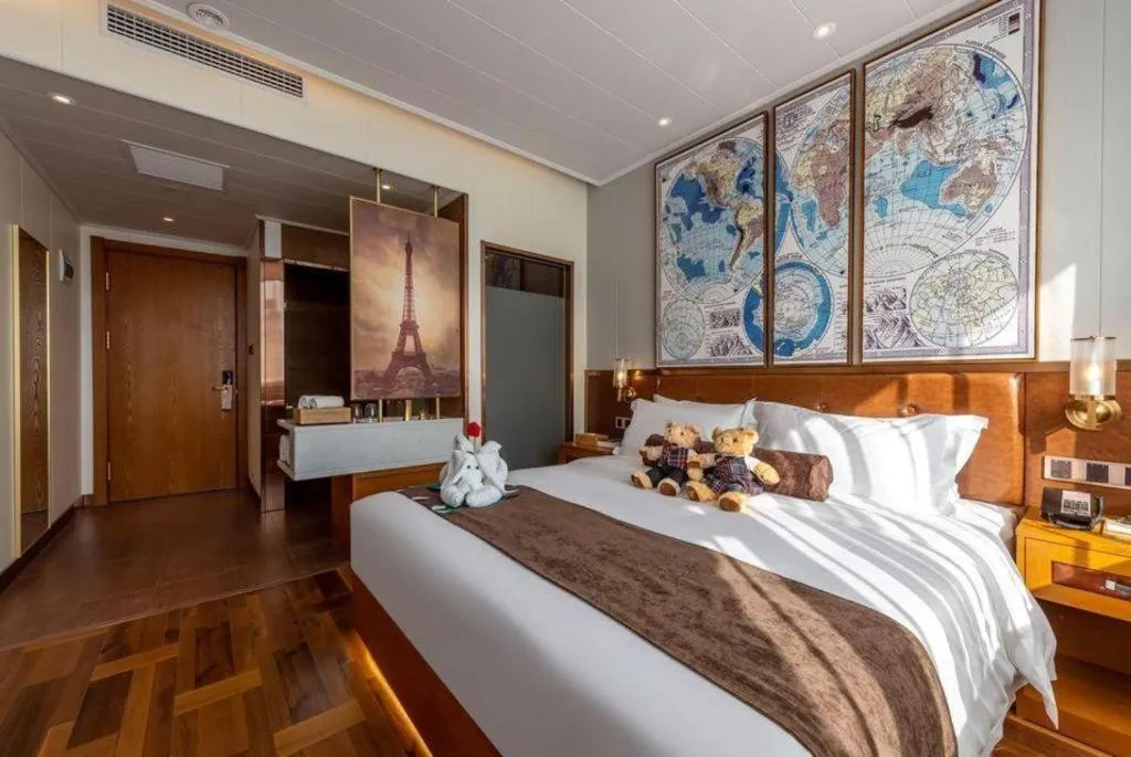 Bed in James Joyce Coffetel Anyang Railway Station Wenfeng Avenue Yinxu Scenic Spot