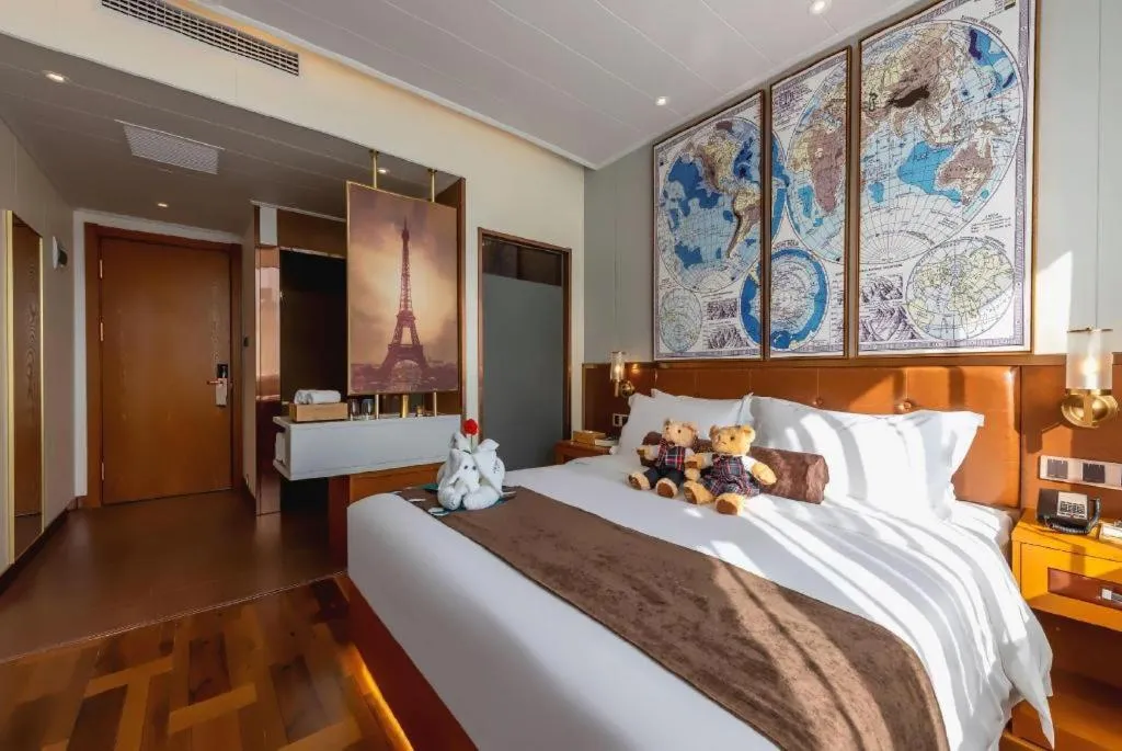 Bed in James Joyce Coffetel Anyang Railway Station Wenfeng Avenue Yinxu Scenic Spot