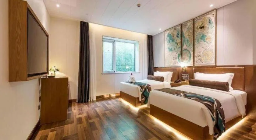 Bed in James Joyce Coffetel Anyang Railway Station Wenfeng Avenue Yinxu Scenic Spot