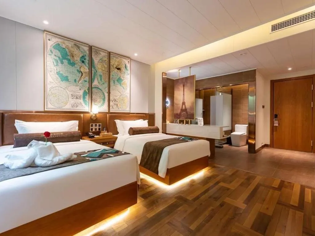 Bed in James Joyce Coffetel Anyang Railway Station Wenfeng Avenue Yinxu Scenic Spot