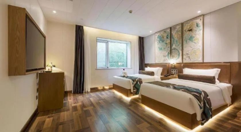 Bed in James Joyce Coffetel Anyang Railway Station Wenfeng Avenue Yinxu Scenic Spot